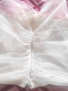 Korean short net crop top