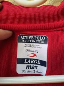 Brand New Red Max Polo TShirt for men😍