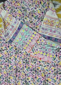 Floral Print Kurta