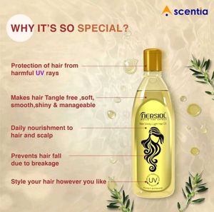Nersiol Non Sticky Light Hair Oil UV protective