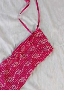 Elegant Pink Ikat  Kurti🎀