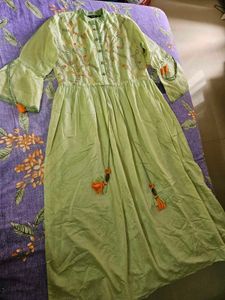 Green Embroidered Tunic