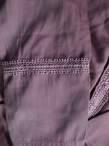 Elegant Mauve Kurti with Detail