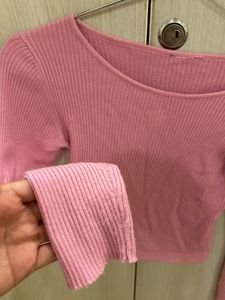 Pink Waist Cutout Top(xxs-xs)