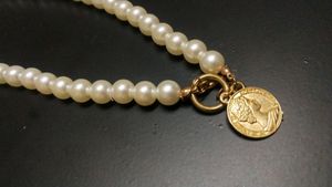 Pearl Necklace With Gold Pendant