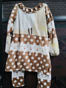 Cute woolen Pajama Set
