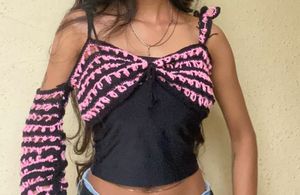 Handmade Crochet Top with Sleeve