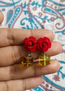 Combo Of Rose Earrings