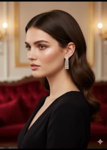 Elegant Diamond Earrings new with tag