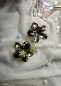 Floral Hair Clips Gold/Rosegold-1pc