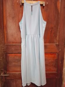 Light Blue Halter Dress