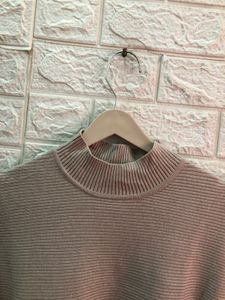 Cozy Knit Pullover Sweater Sarg type bloon top
