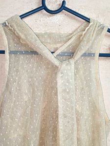 Trendy Summer See-through Mesh Top Sleeveless