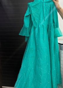 Elegant Green Ethnic Gown