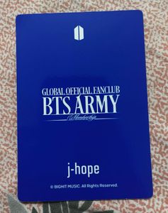 Bts J-hope Official Photocard From Army Membership
