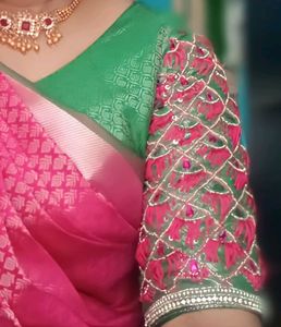 Amazing Saree With Matching Blouse