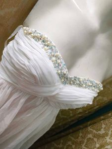 White Strapless Party Dress