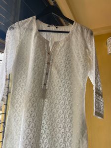 Soch elegant white kurta with sequins