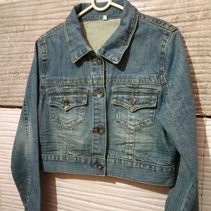Y2K CROP DENIM JACKET