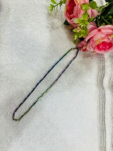 Iridescent Geometric Chain Necklace