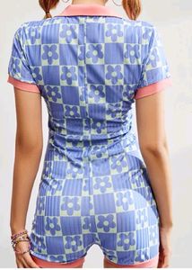 Retro-Style Floral Print Play suits 💋🪩