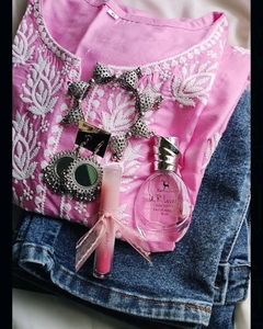 Pinteresty Pink Short Kurti For Women
