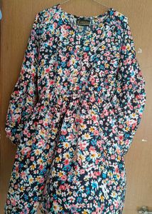 Ballon Sleeve Mini Dress