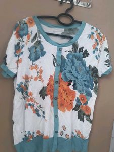 Floral Print Short Sleeve Top