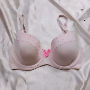 Cute Pink Polka Dot Bra