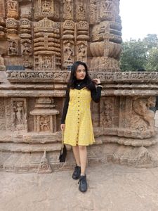 Tokyo Talkies Yellow Floral dress
