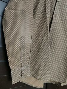 Colorplus Men Brown Printed Cotton Shirt