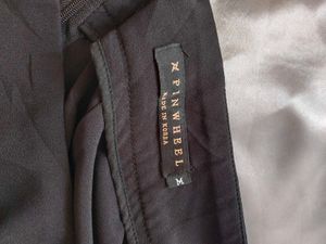 Black Trumpet Hem Midi Skirt