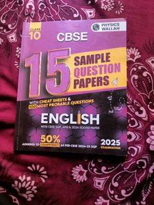 PW Class 10th 15 Sample Paper