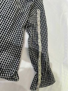 Checkered Blouse Bust 36/38/40