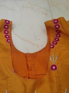 Elegant Pink Embroidered Saree