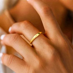 Personalized Initial Stacking Ring