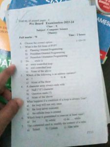 Class 10 Pre Boards SEBA Question Paper