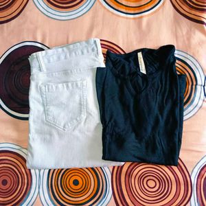 🛍️T-Shirt & Jeans Set⭐⭐⭐⭐⭐