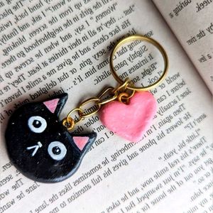 Cute Star &amp; Heart Keychain