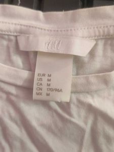 H&amp;M Cute White &amp; Blue Top