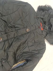 Stylish Black Quilted Jacket