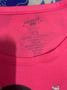 Pink 'Love' Sequin Sleeve Top