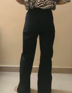 H&amp;M Wide Leg Black Jeans