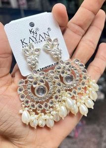 Monalisa Stone White Pearl Earrings | Women