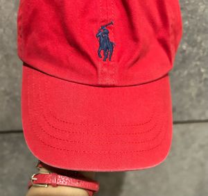 Red Ralph Lauren Cap For Kids