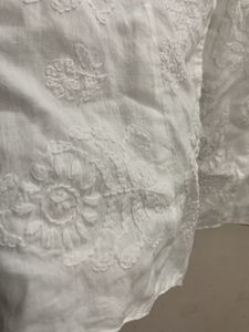 Cotton White Shirt With Preety Embroidery