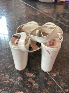 White Platform Heels