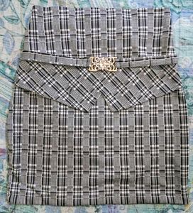 Checkered Miniskirt