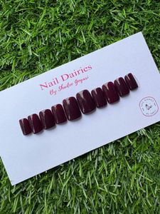 Combo Solid Colour Press-On Nails