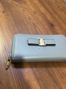 New gray Wallet with Gold Detail